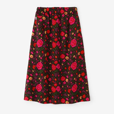 Muslin Wool Long Skirt / Rose
