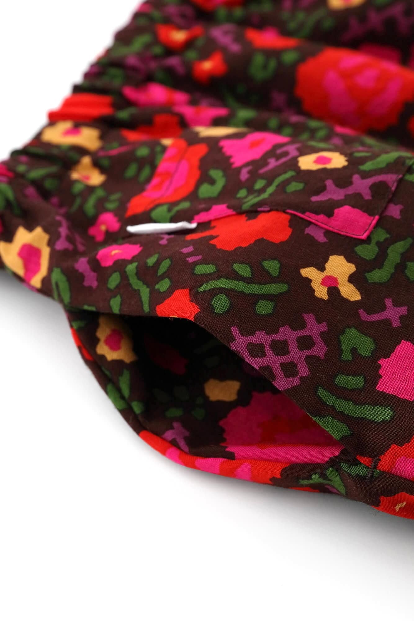 毛斯綸長裙／薔薇