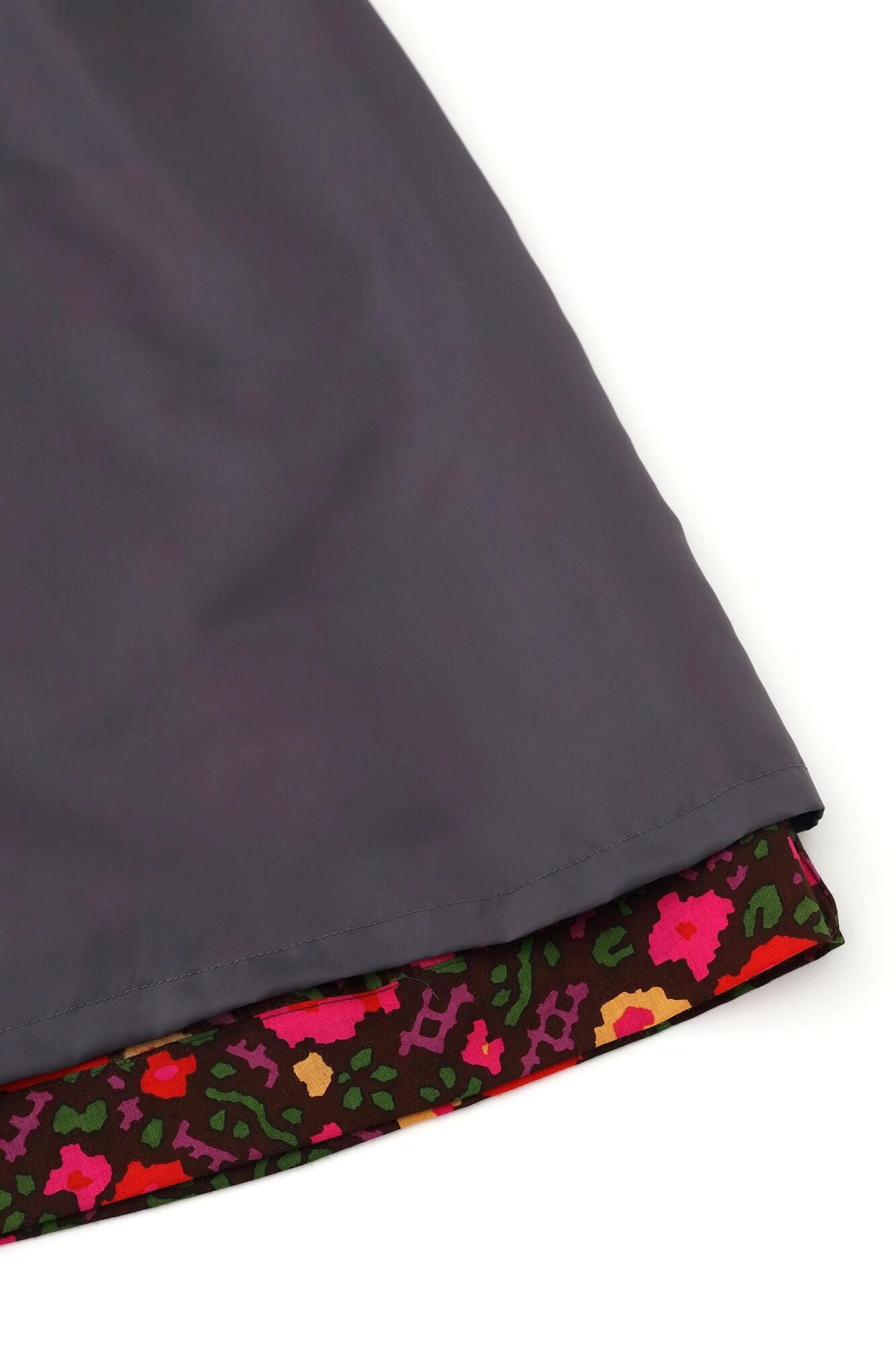 毛斯綸長裙／薔薇