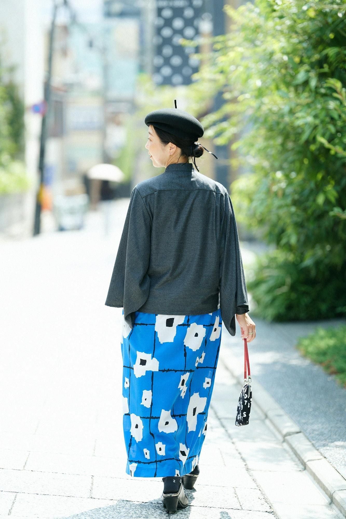 毛斯綸長裙／天花