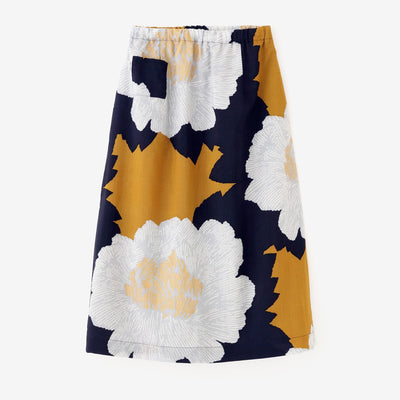 Muslin Wool Long Skirt / Peony Moon at Sunset