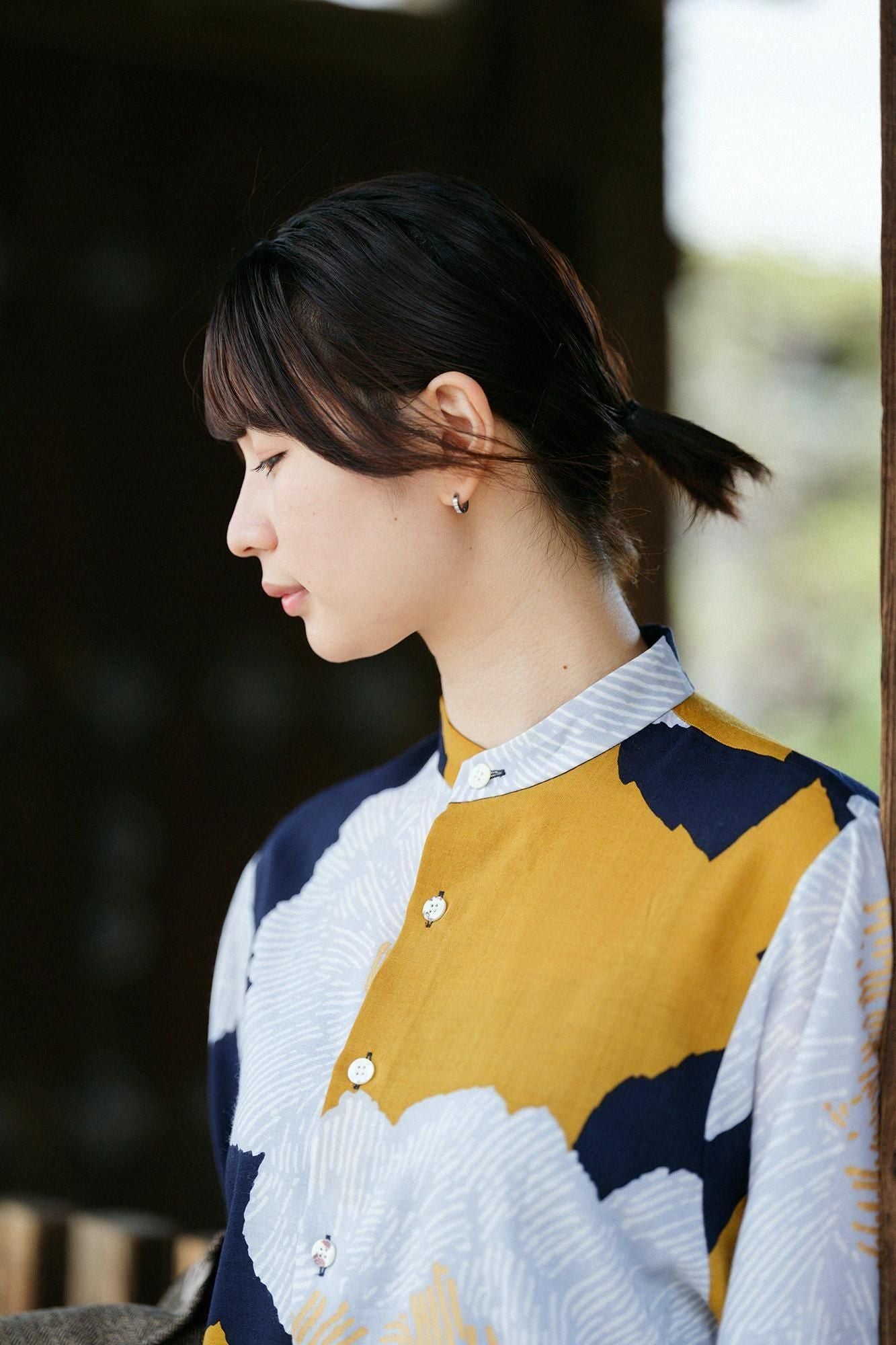 Dessus en tissu d'herbe en mousseline/pivoine Twilight Moon