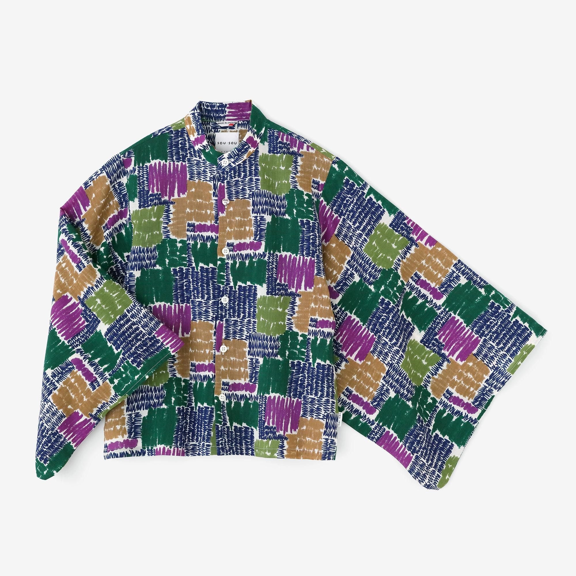 SOUSOU　モスリンみたて衣　菊づくし モスリン みたて衣／籬菊模様（まがきぎくもよう） 写し（うつし）