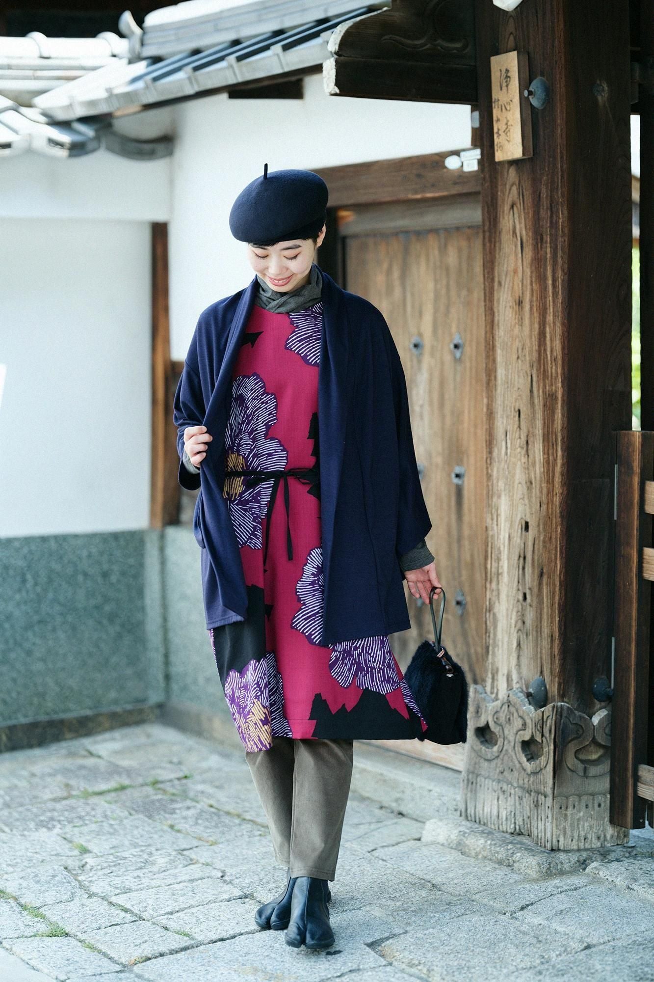 모슬린 직사각형 원피스(초호케이) /작약