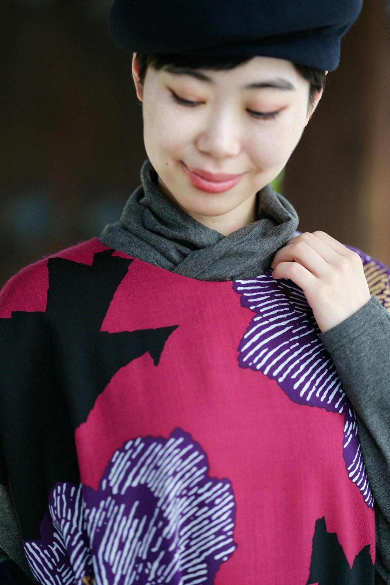 모슬린 직사각형 원피스(초호케이) /작약