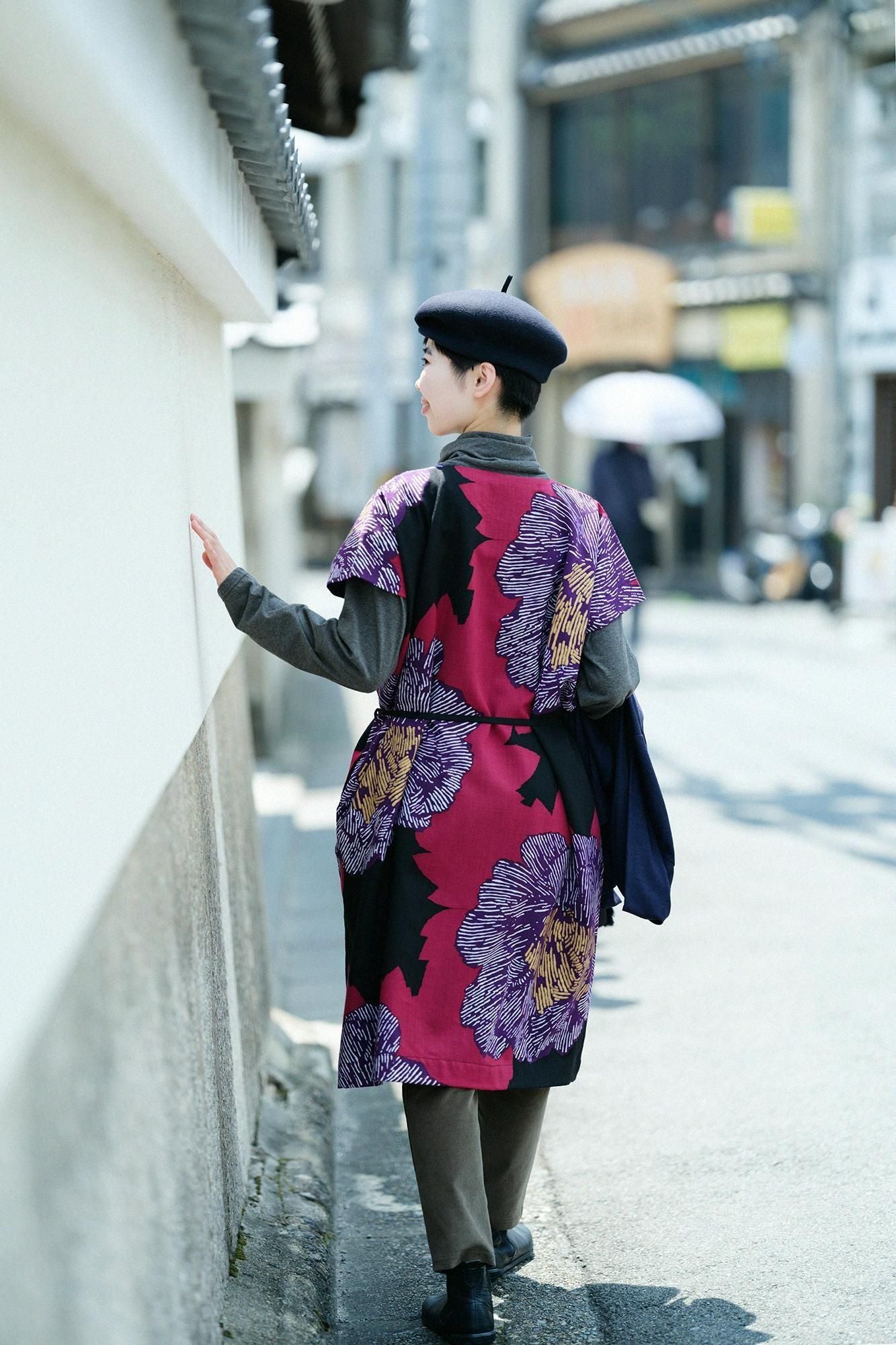 모슬린 직사각형 원피스(초호케이) /작약