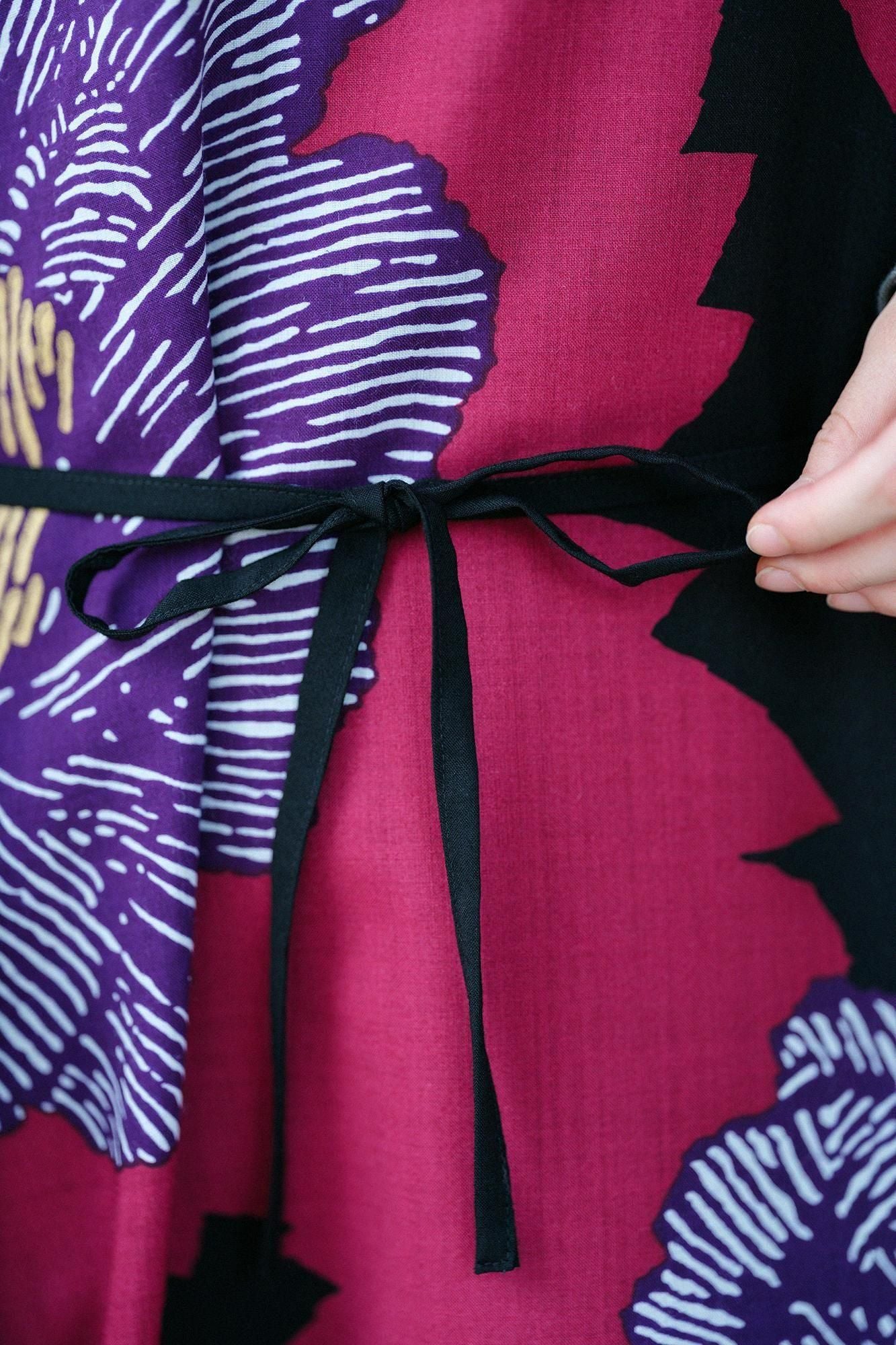 모슬린 직사각형 원피스(초호케이) /작약