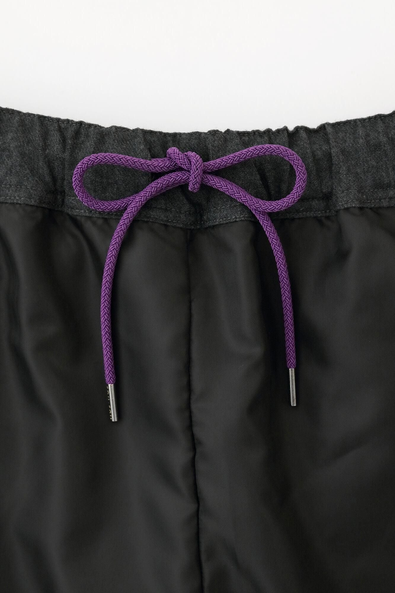 Balancircular® Wool Wrap Harem Pants / Charcoal Grey