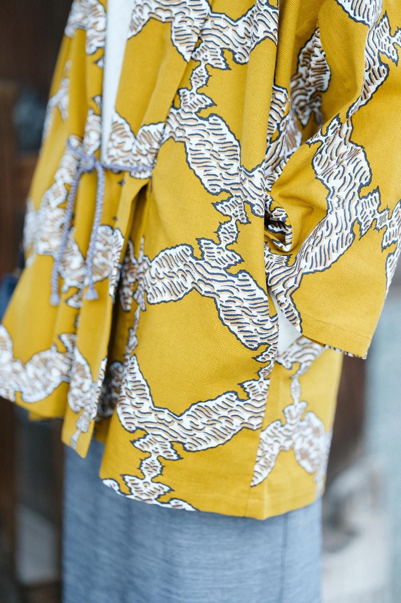 変わり織 もじり袖 短衣（たんい） 単（ひとえ）／武者七宝（むしゃしっぽう）