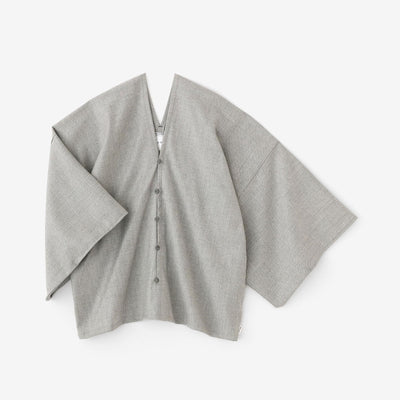 ウールレーヨン 杉綾織（すぎあやおり） はつき／素鼠（すねず）