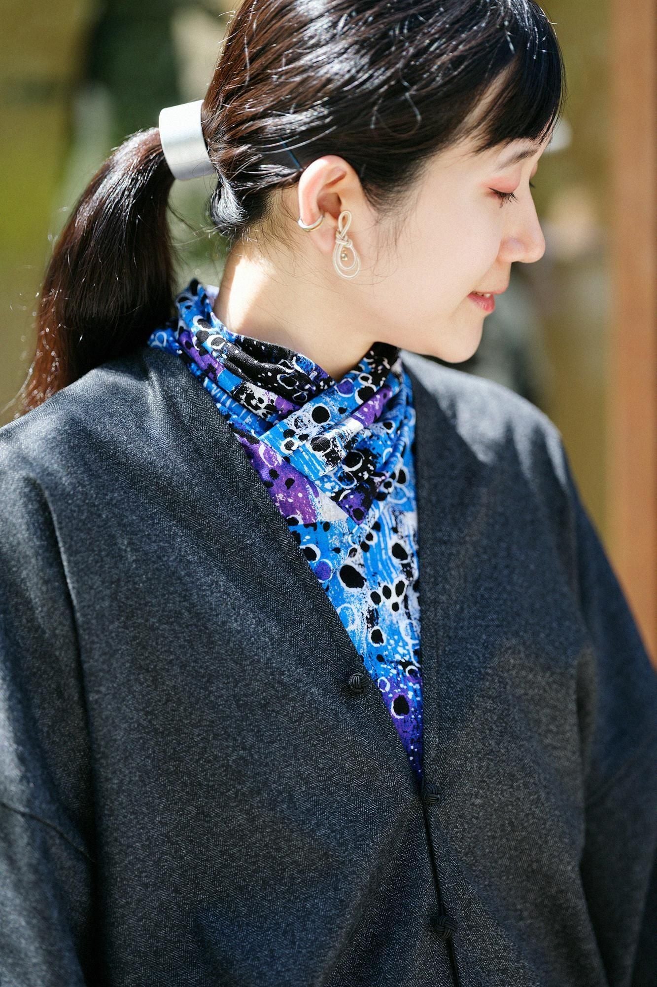 양모 레이온 스기아야오리 하츠키/먹색