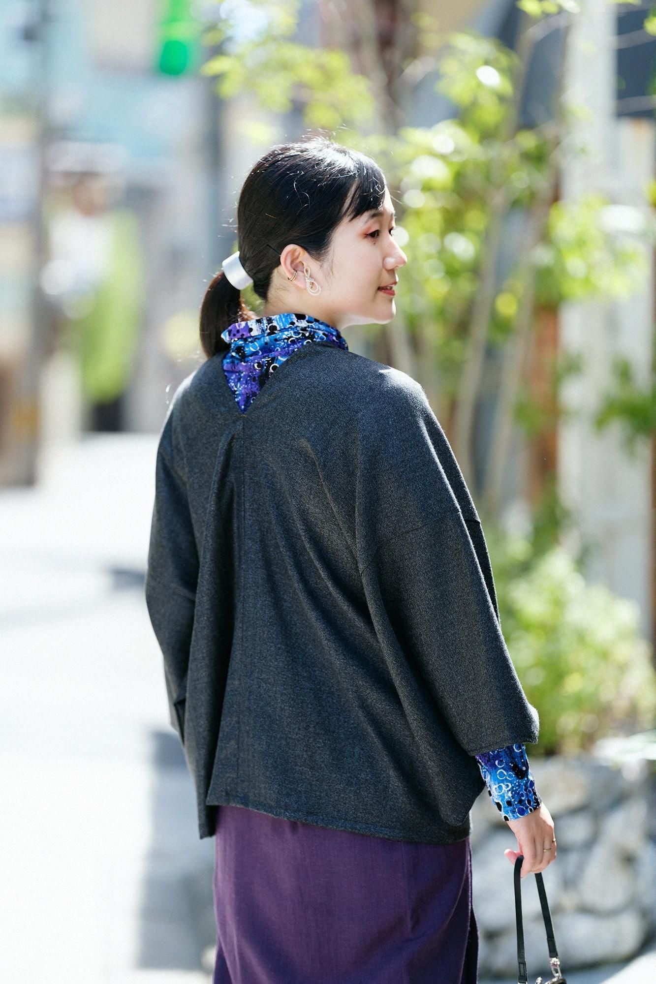 양모 레이온 스기아야오리 하츠키/먹색