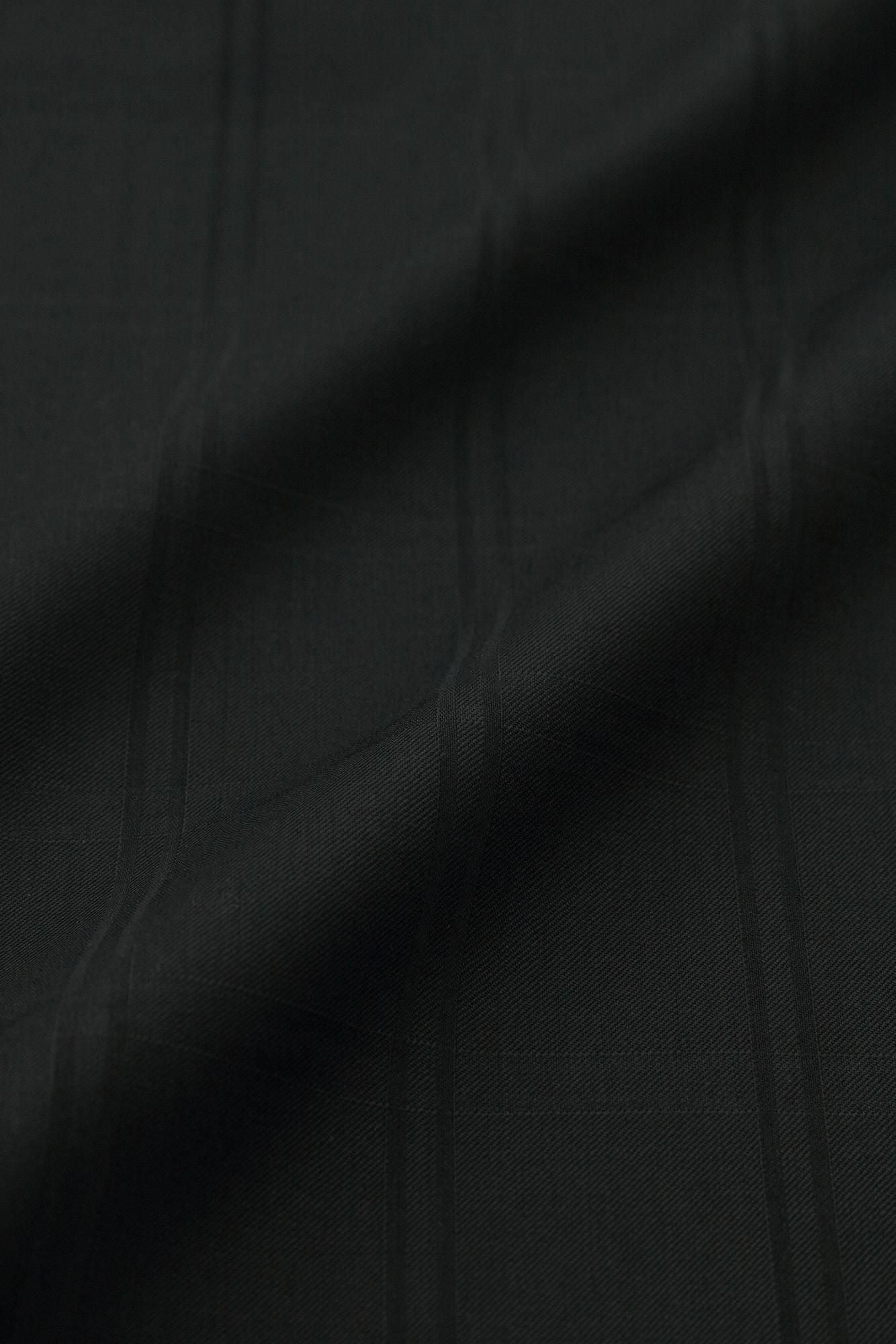 梳毛×Solotex(R)斜紋織 和服褲裝／黑色