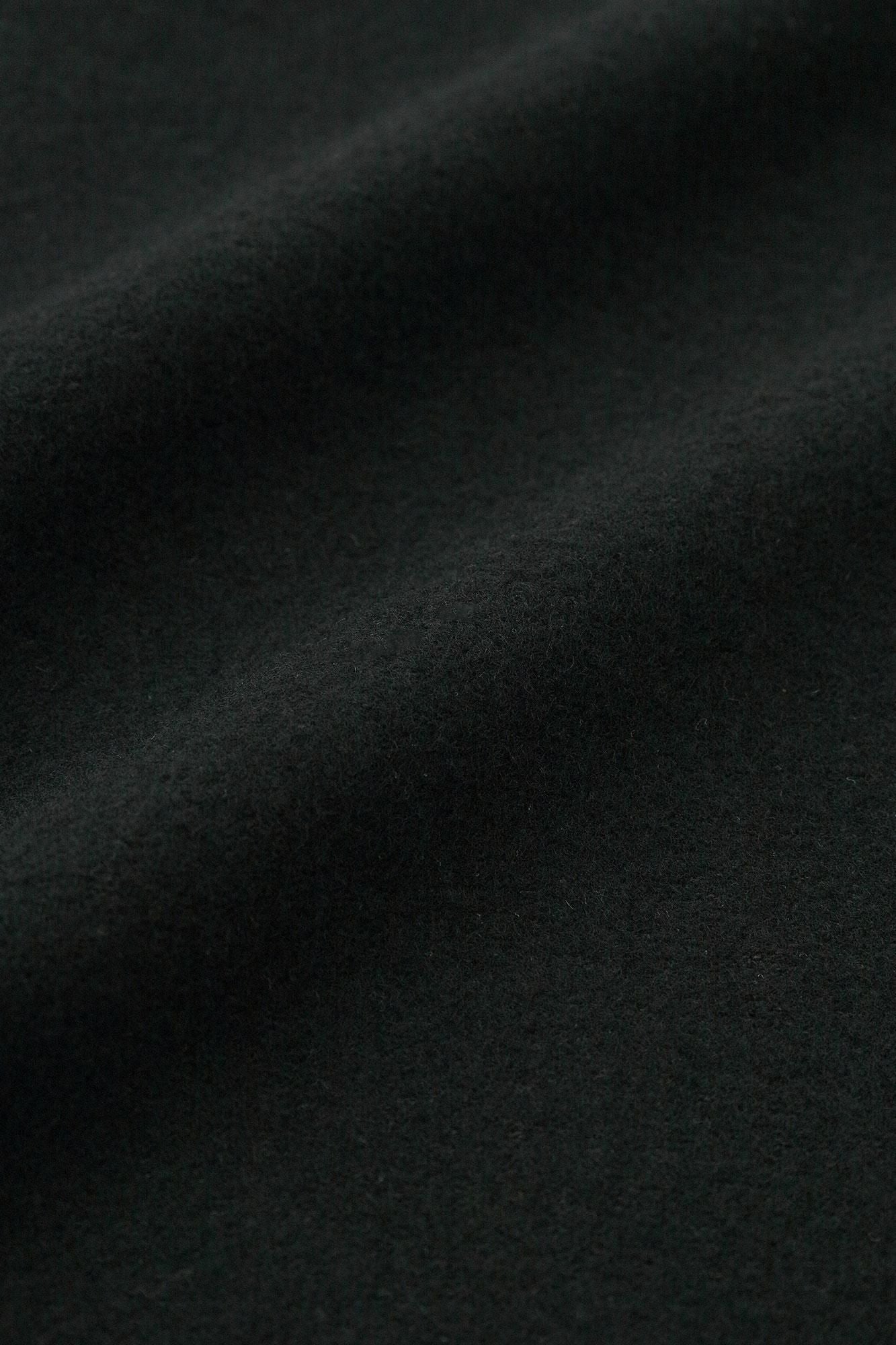 梳毛針織外披／黑色