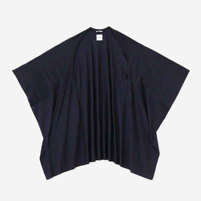 ウォッシャブルウール天竺 むささび／鉄紺（てつこん）