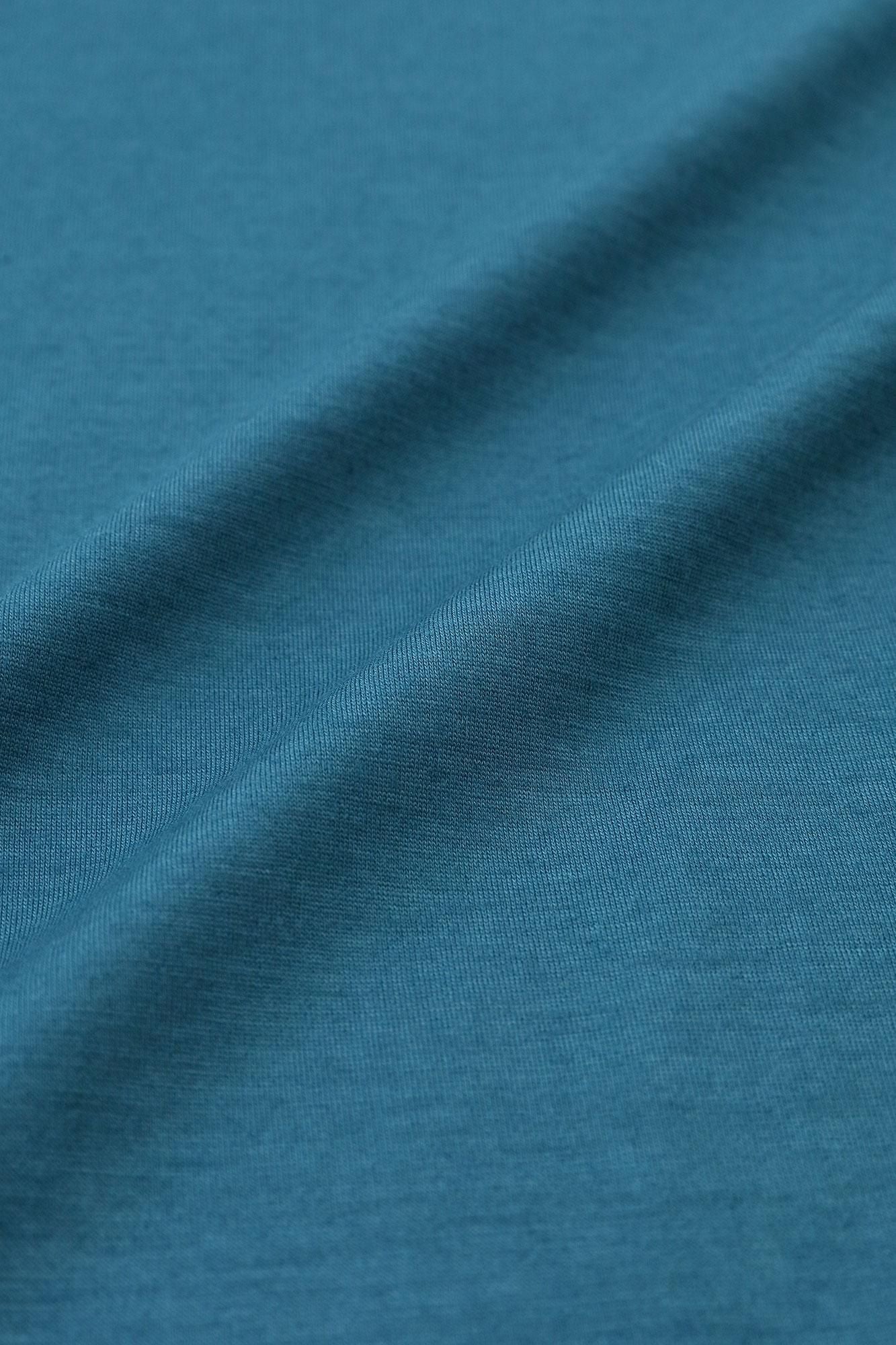 Washable Plain Stitch Wool Squirrel-like Cardigan / Pale Indigo