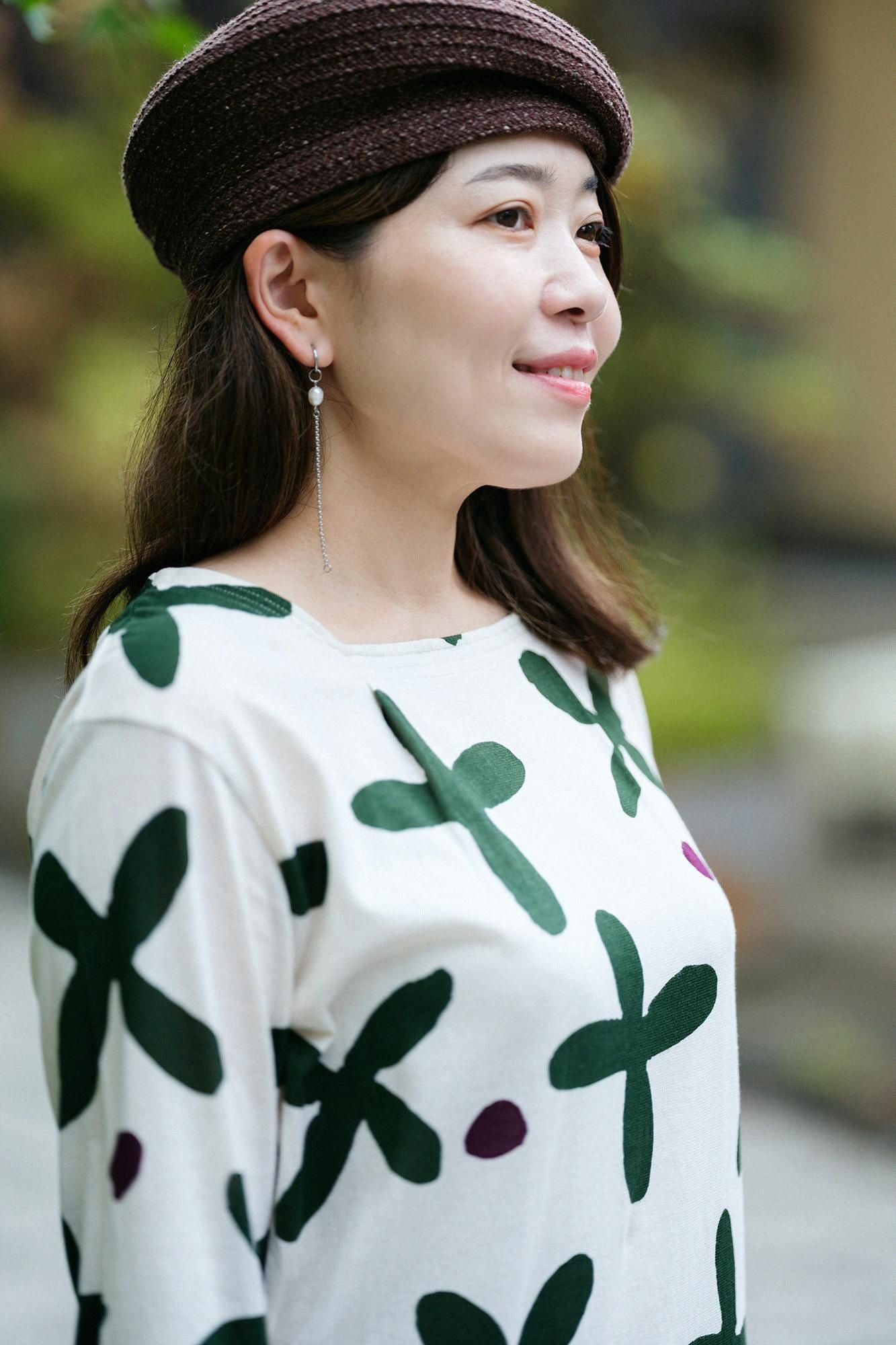 方領上衣/蘿蔔草橄欖綠