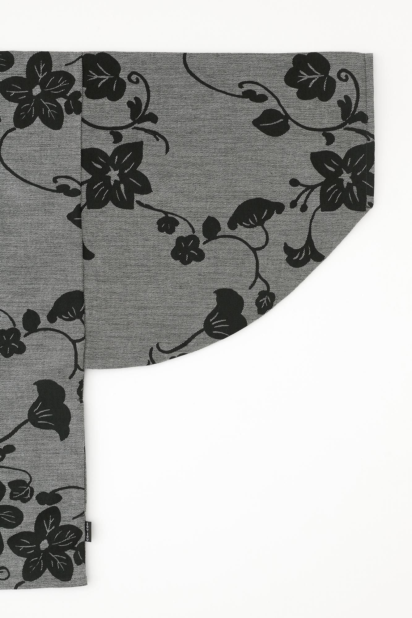 Cotton-rayon Blend Twill Weave Naginata Square Top / Graceful Dark Grey