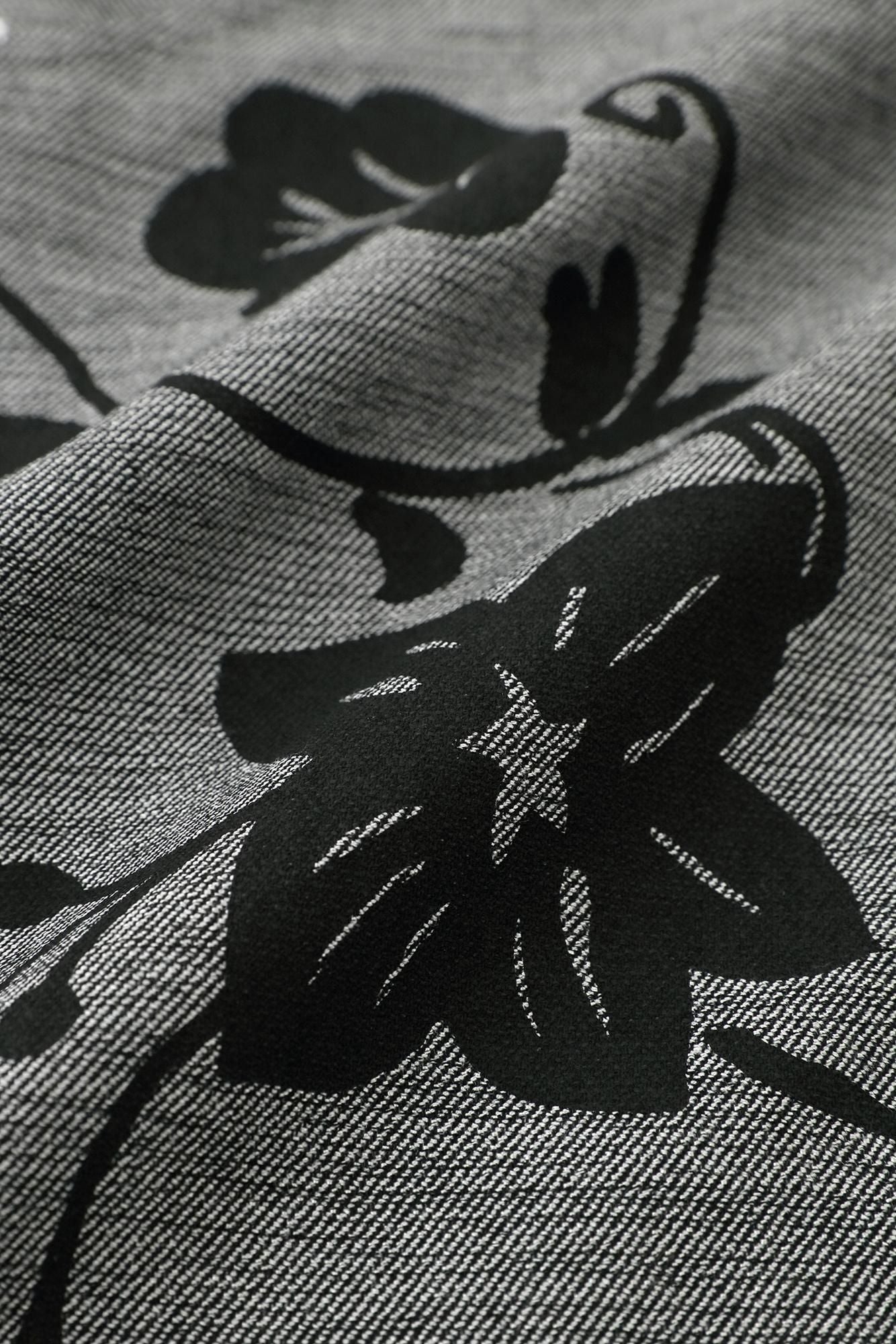 Cotton-rayon Blend Twill Weave Naginata Square Top / Graceful Dark Grey