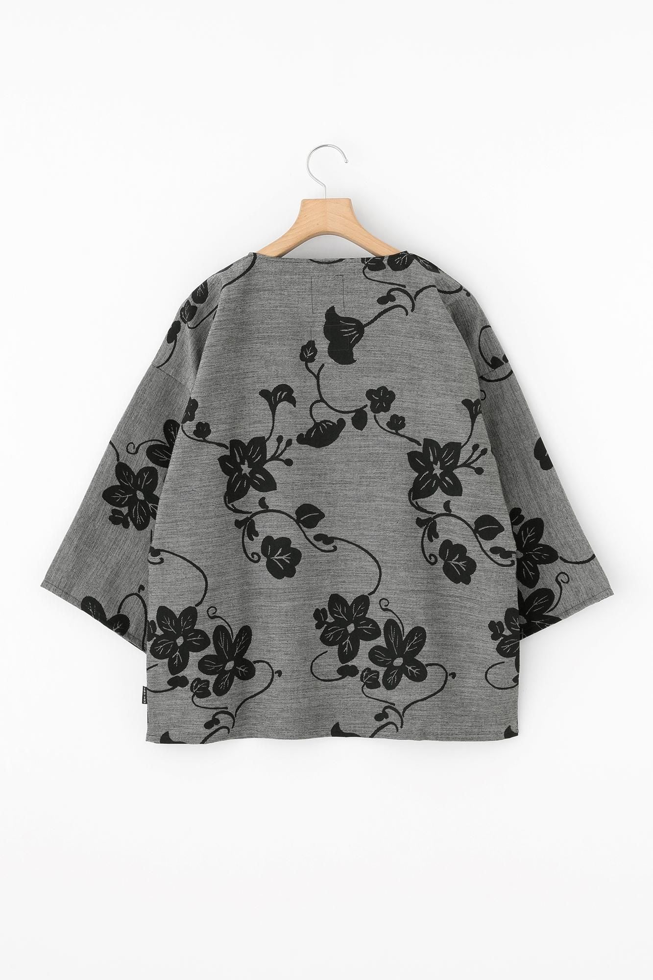 Cotton-rayon Blend Twill Weave Naginata Square Top / Graceful Dark Gre
