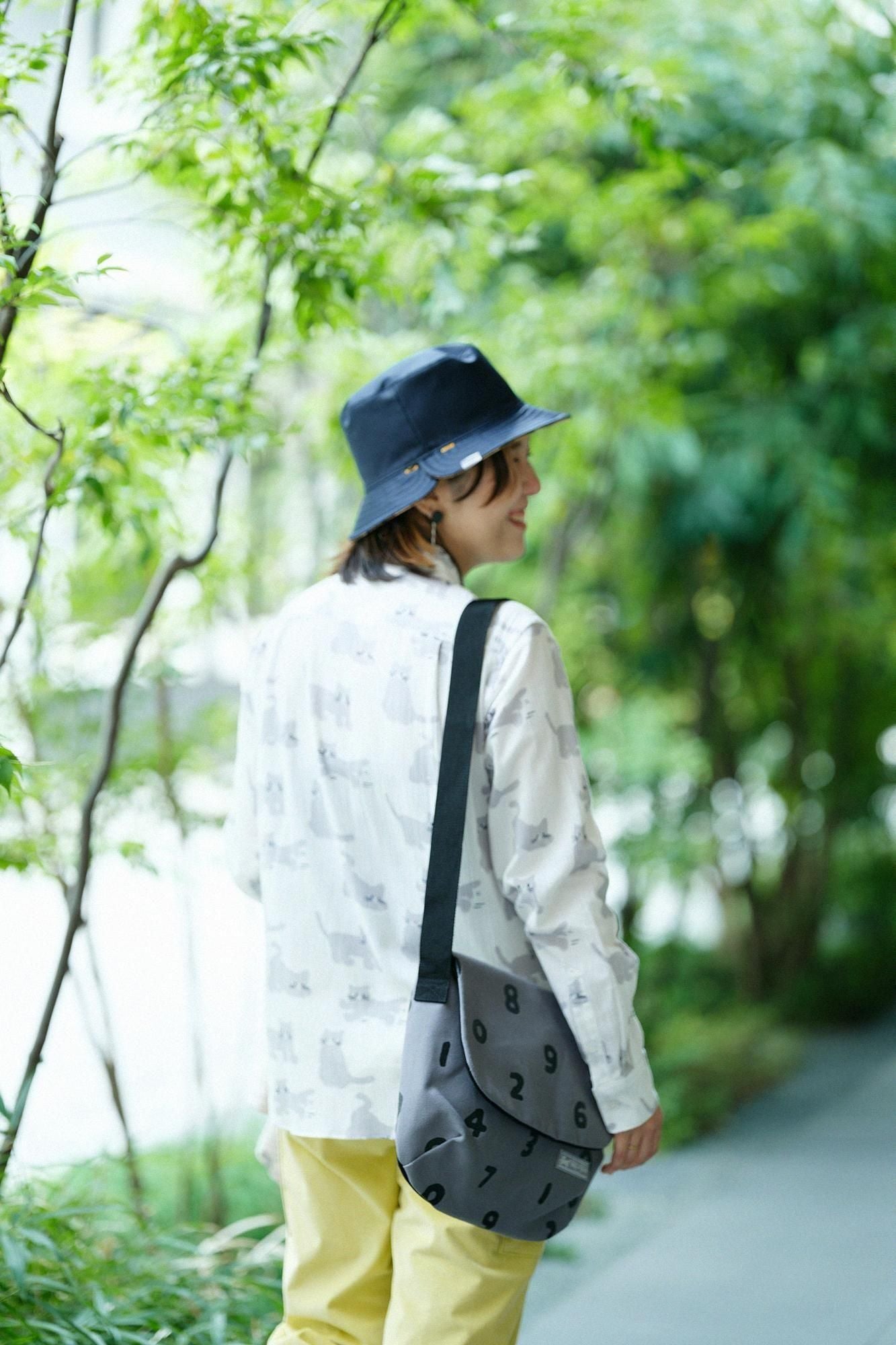 高島縮棉 20/20長袖襯衫／貓