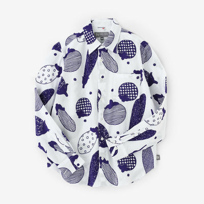 Takashima Jiji 20/20 Hemd/Aubergine