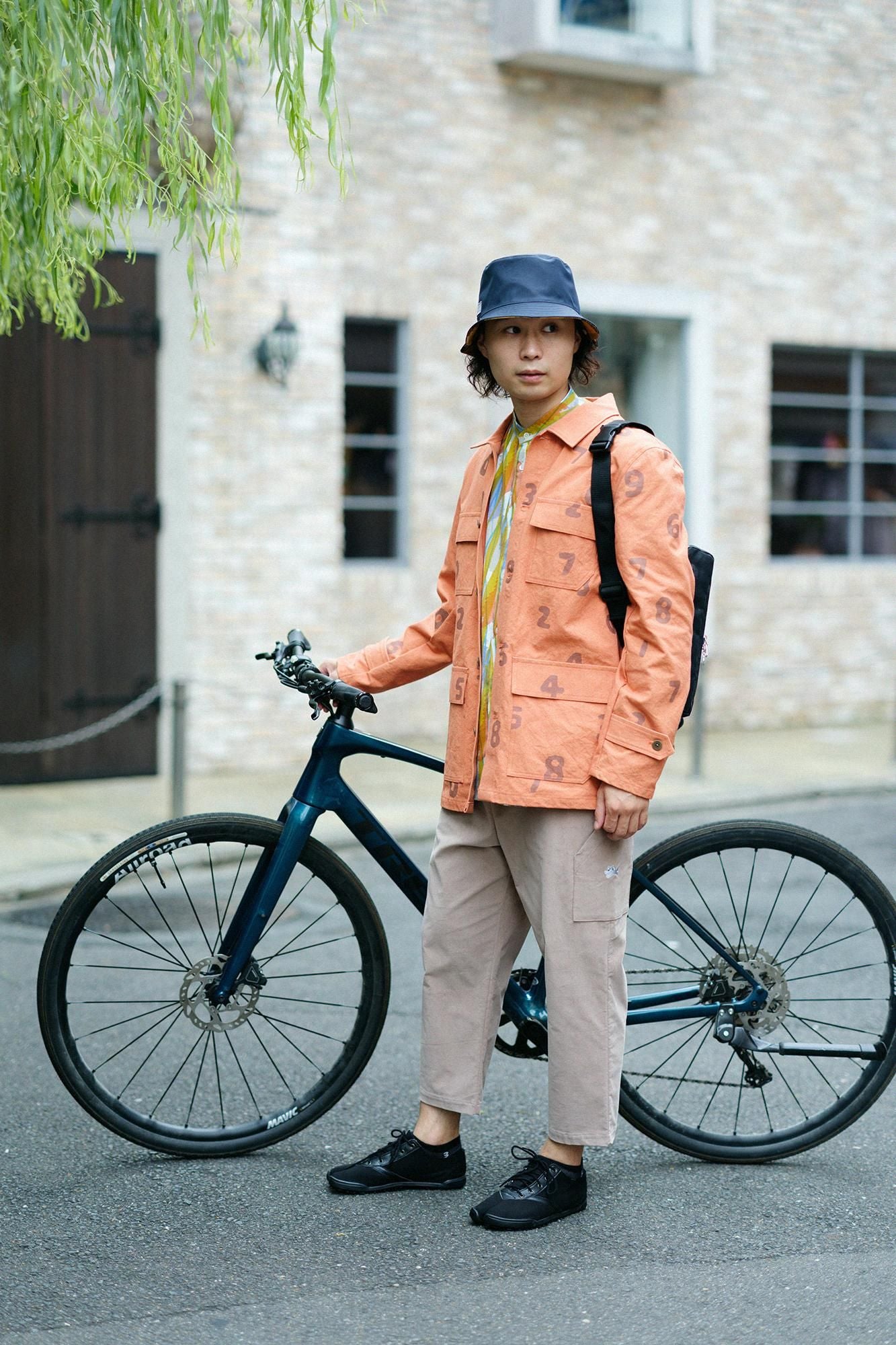 Takashima Jiji 20/20 Stehkragenhemd/flatternd