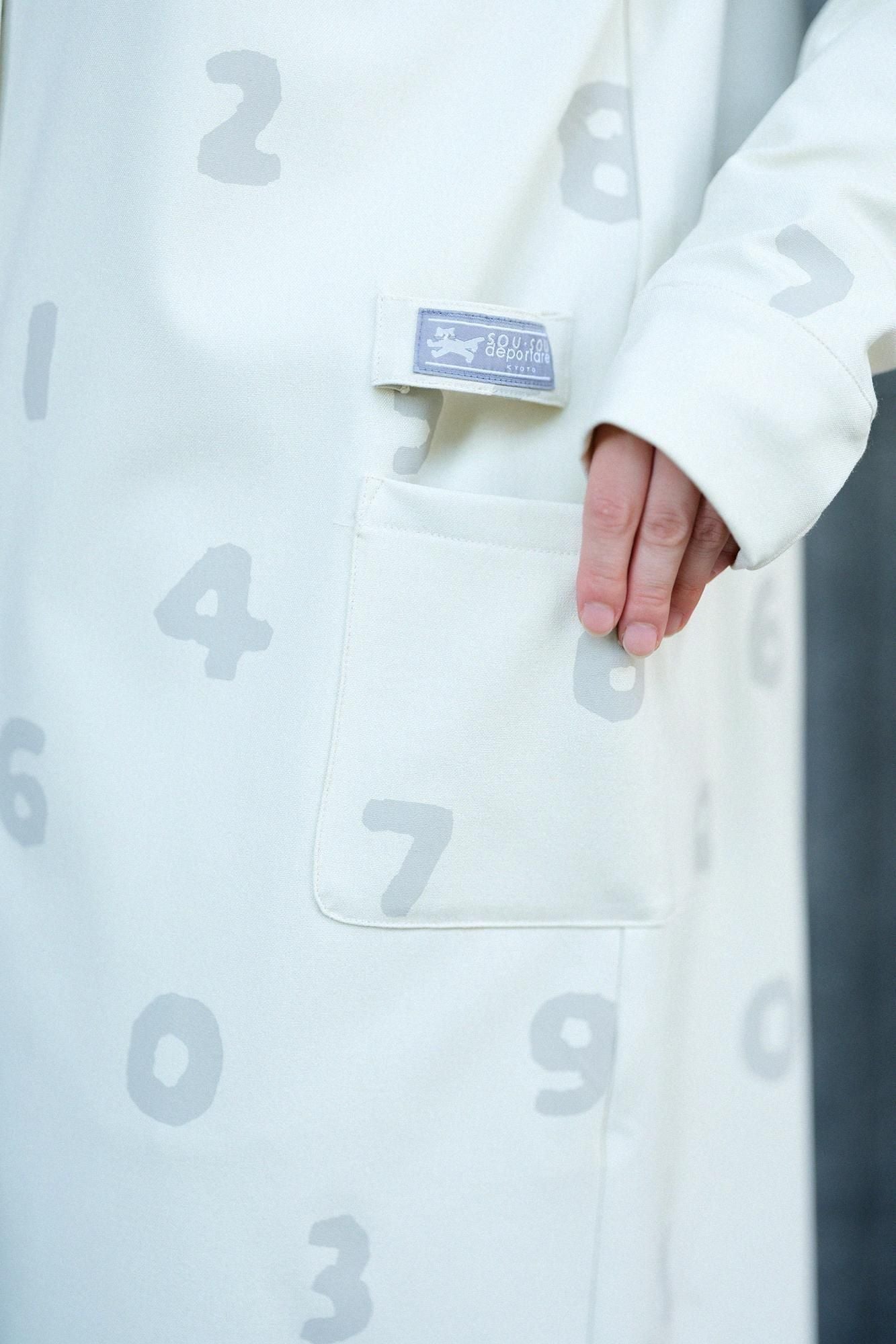 Fleece Brushed Lining Micronova(R) SANPO One-piece Dress / SO-SU-U Ivory