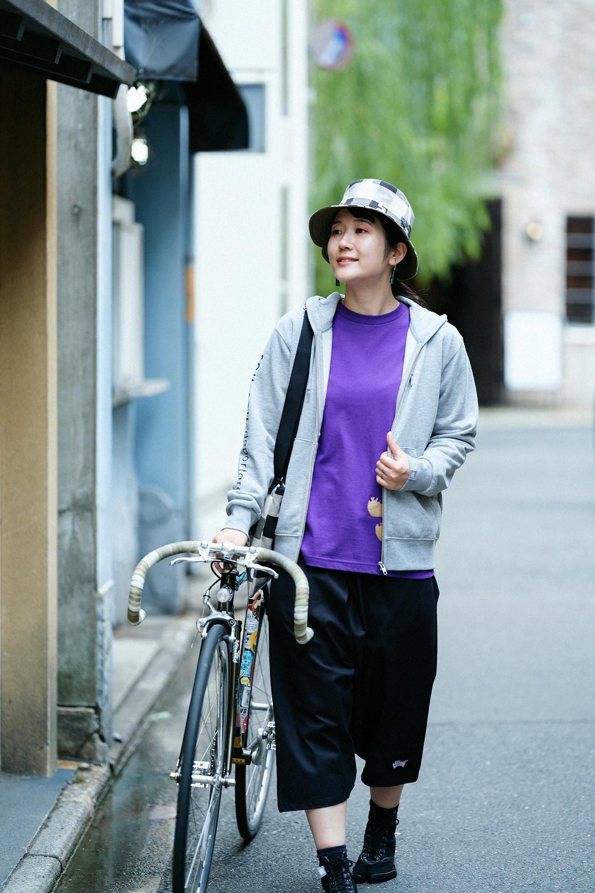 【Voraussichtlicher Versand um den 29. September】 Deporterre Langarm-T-Shirt [5.6] / Purple 