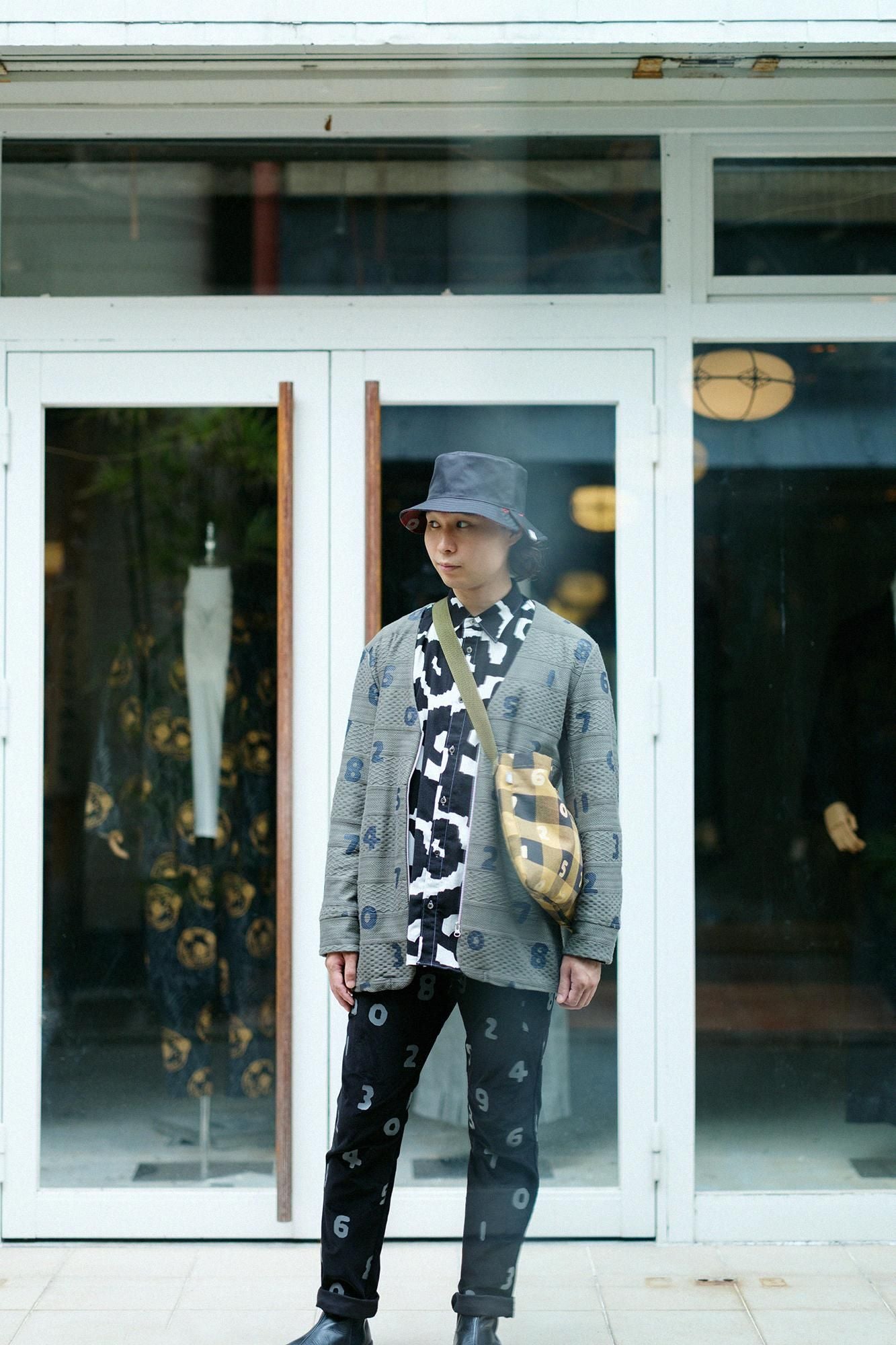 重磅斜纹布格纹 Sacoche/SO-SU-U 芥末色