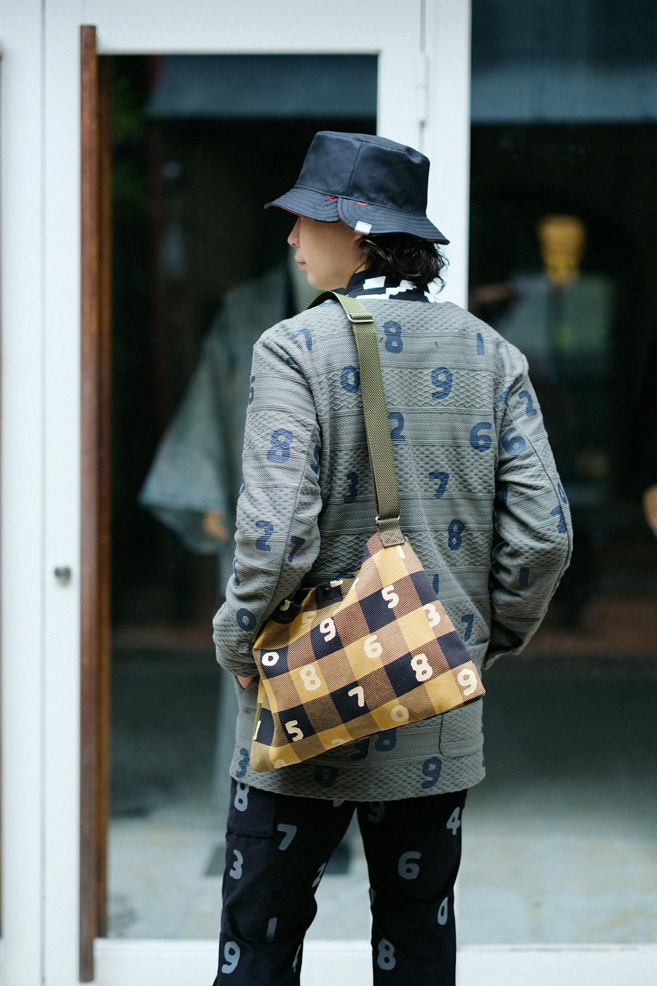 重磅斜纹布格纹 Sacoche/SO-SU-U 芥末色