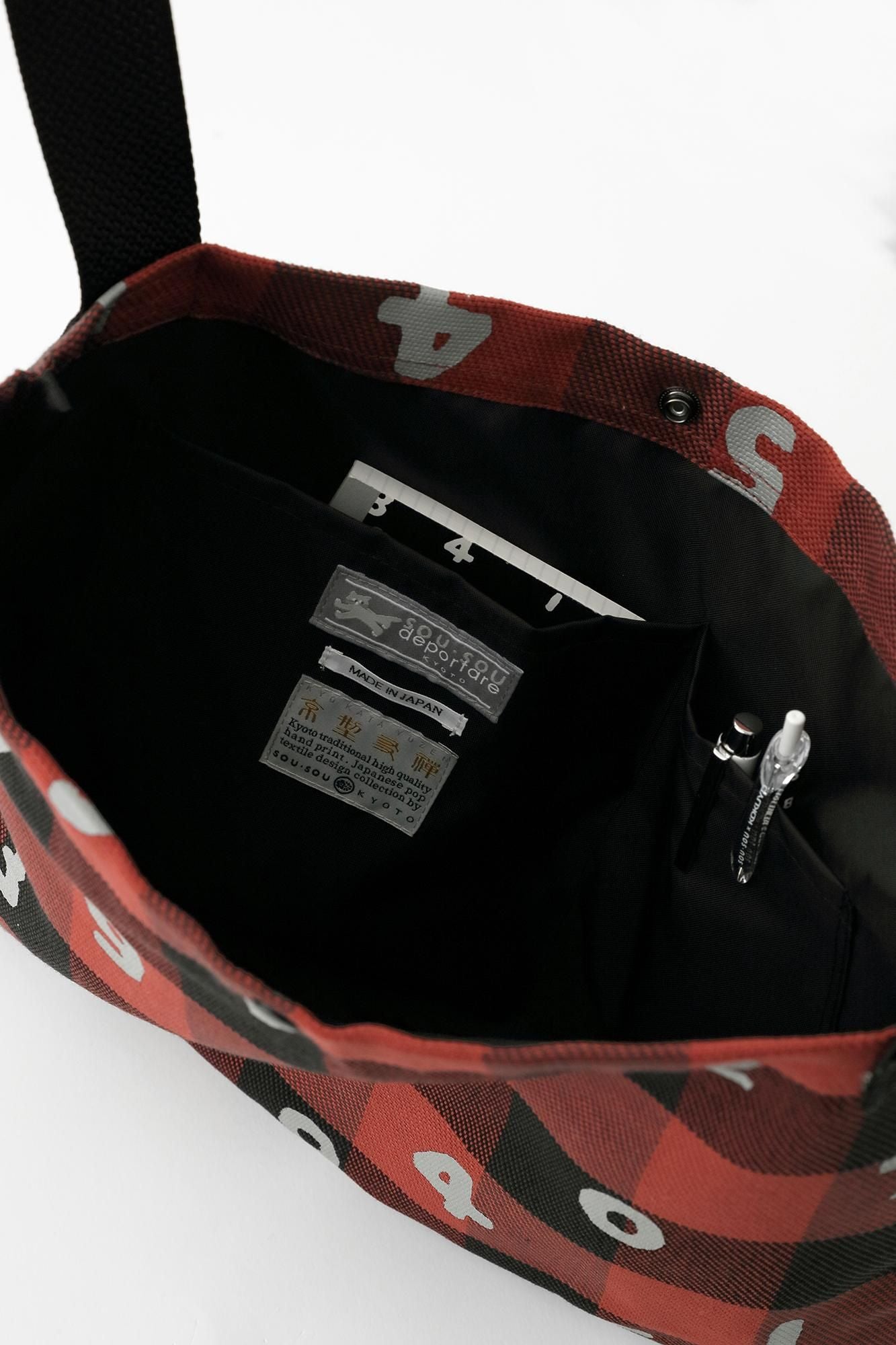 헤비 트윌 체크 사코슈／SO-SU-U 빨간색