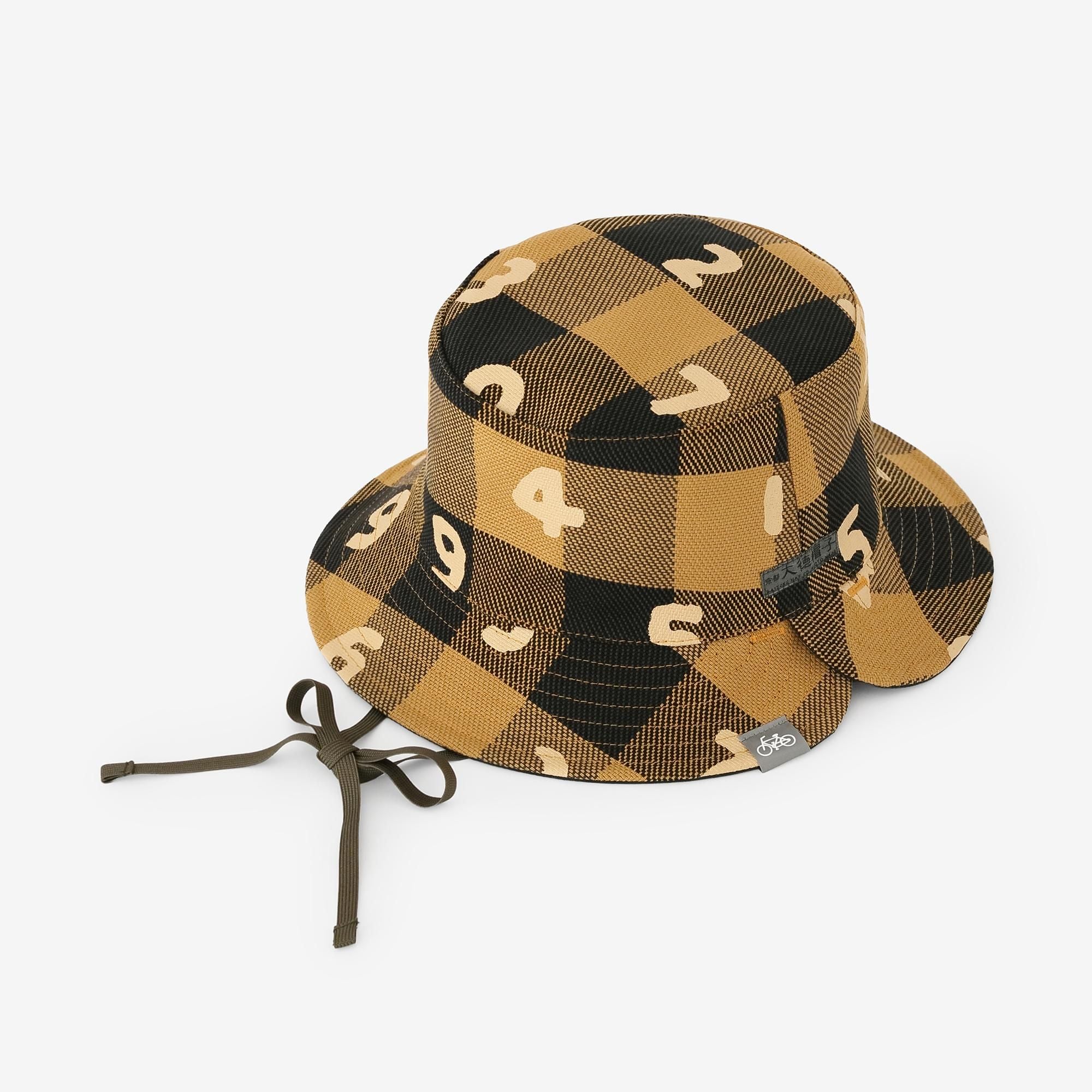 헤비 트윌 체크 리버시블 BIKE HAT／SO-SU-U 겨자