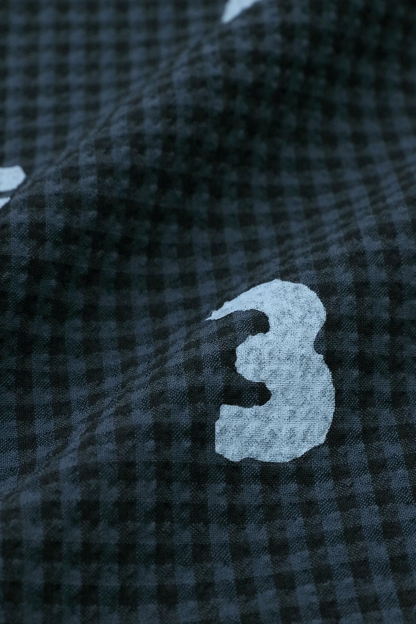 Wool Sucker BIKE One-piece Dress / SO-SU-U Navy Black Check