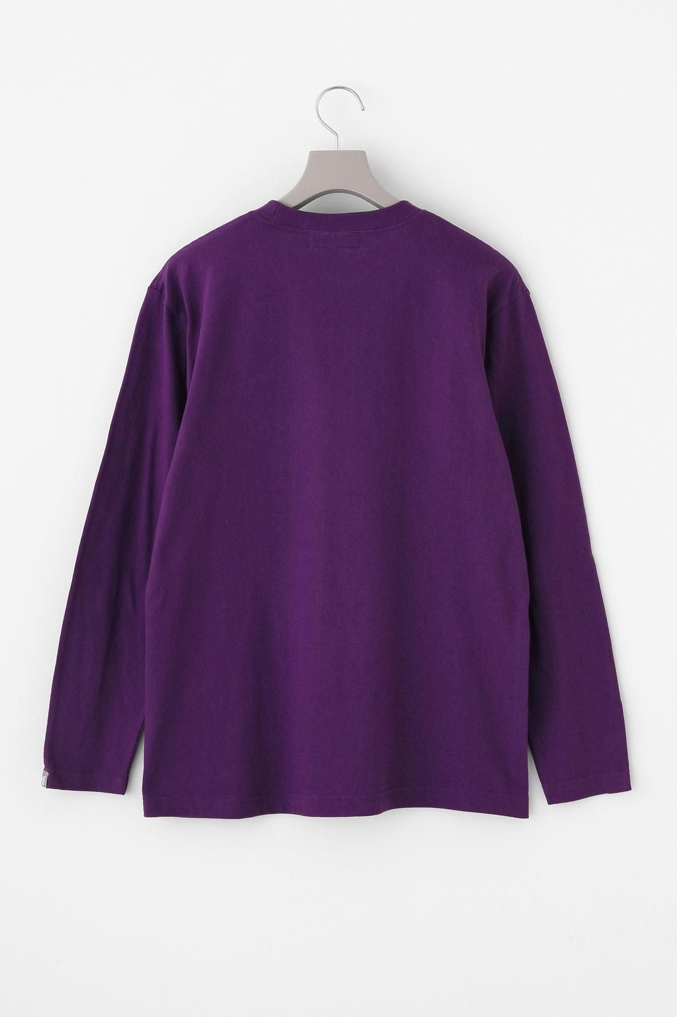 Langarm-T-Shirt mit Taschen [5,6]/Lila×SO-SU-UKon