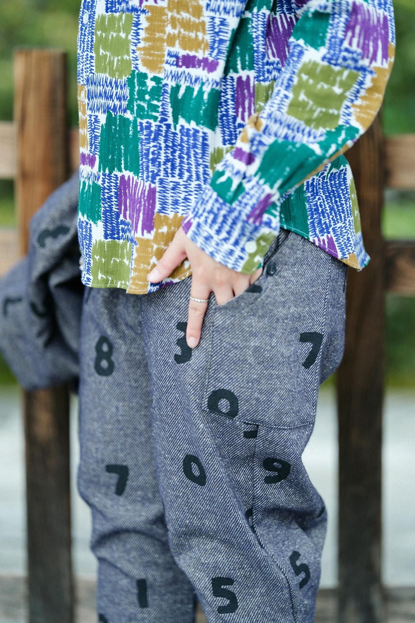 Cotton Twill BIKE Jodhpur / SO-SU-U Heather Navy