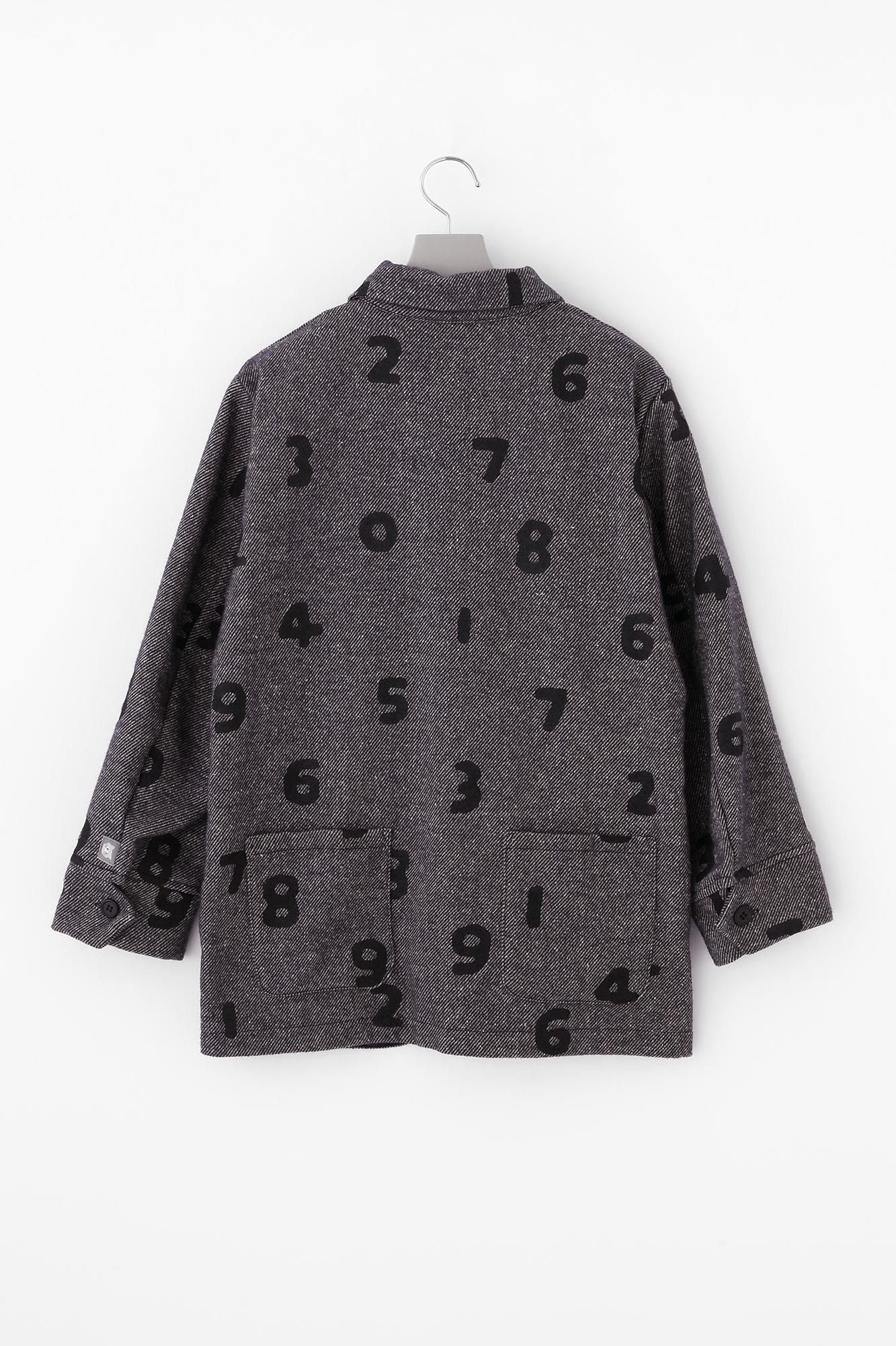 棉斜紋織有領ZIP UP外套／SO-SU-U十數 混藍色