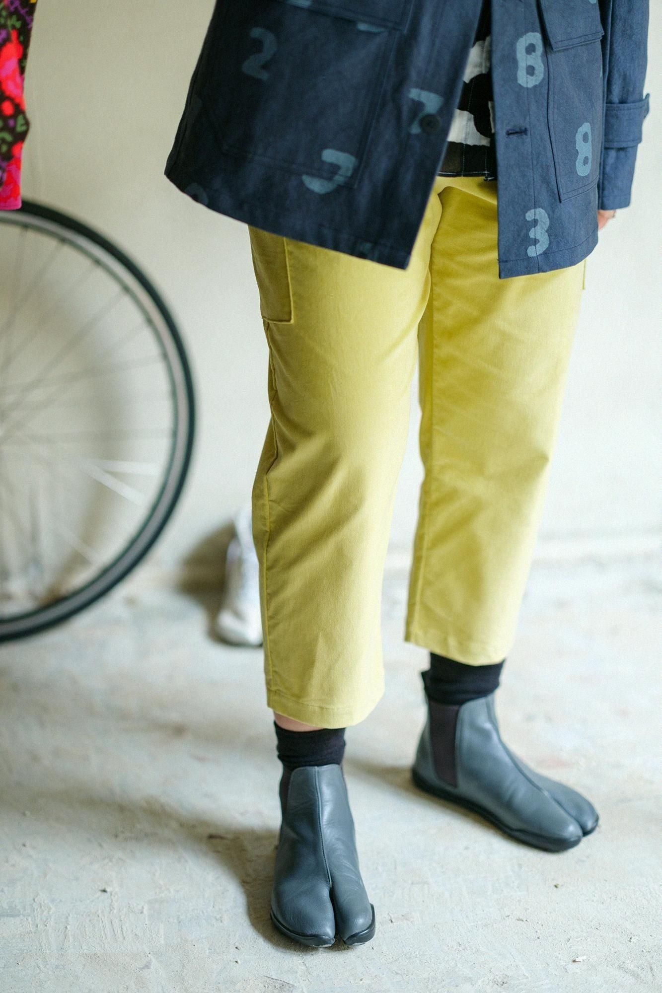 弹力灯芯绒 BIKE Suteteko/柠檬黄