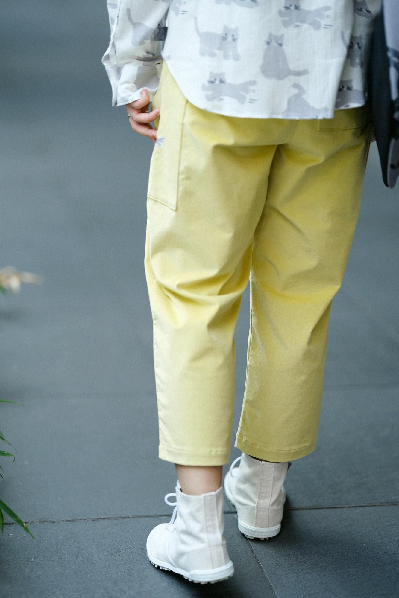 弹力灯芯绒 BIKE Suteteko/柠檬黄