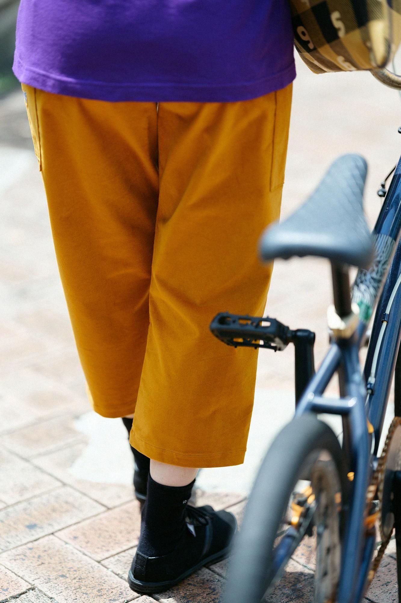 Velours côtelé extensible BIKE Suteteko/Marigold