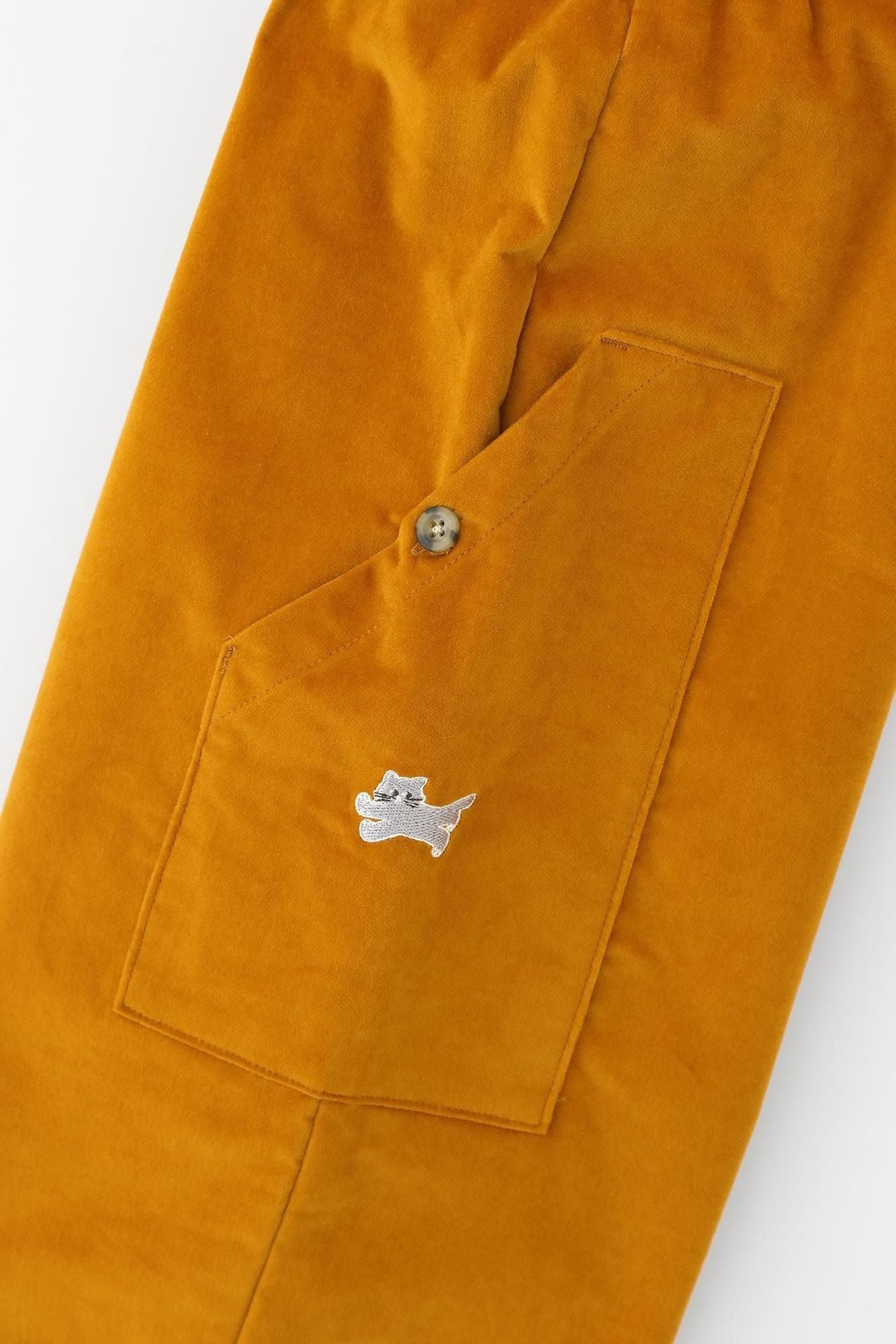 Velours côtelé extensible BIKE Suteteko/Marigold