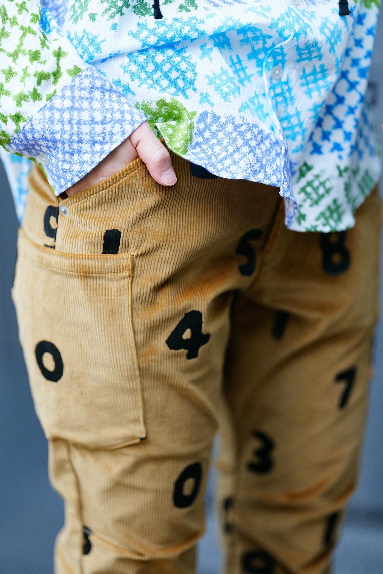 Velours côtelé extensible BIKE cargo/SO-SU-U ocre