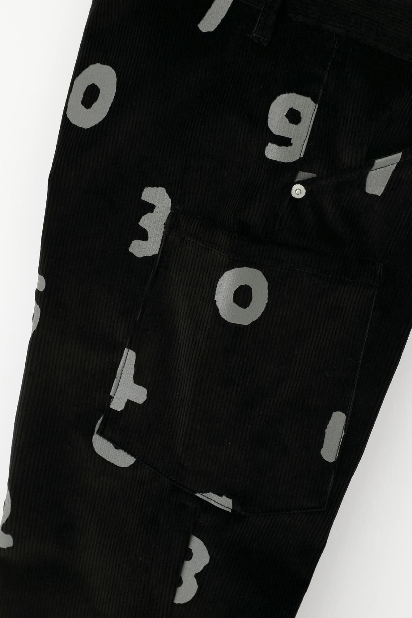 Stretch Corduroy BIKE Cargo Pants / SO-SU-U Black