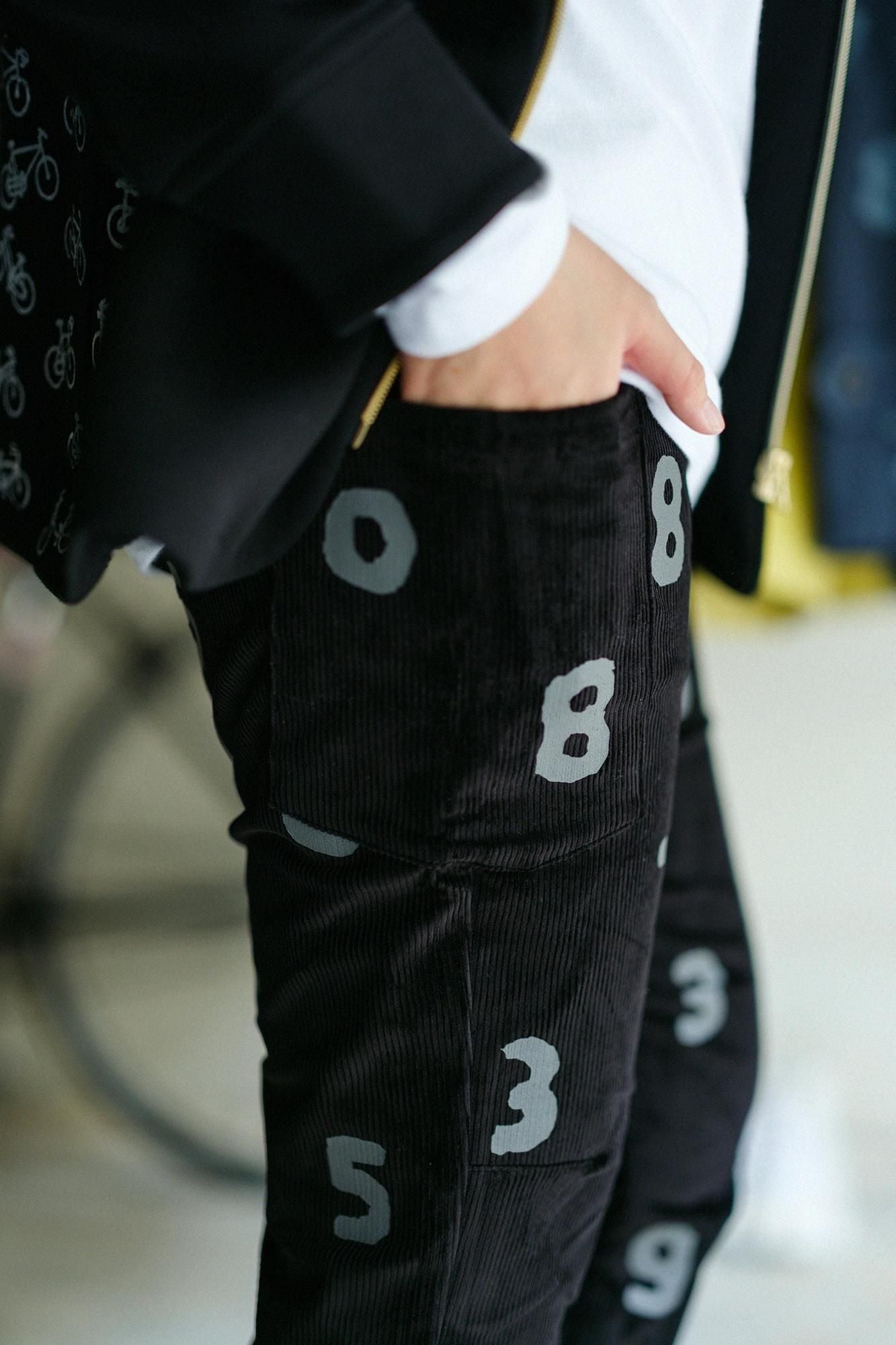 Stretch Corduroy BIKE Cargo Pants / SO-SU-U Black