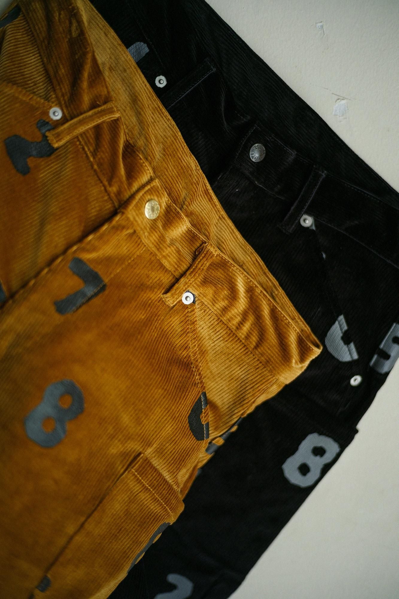 Stretch Corduroy BIKE Cargo Pants / SO-SU-U Black