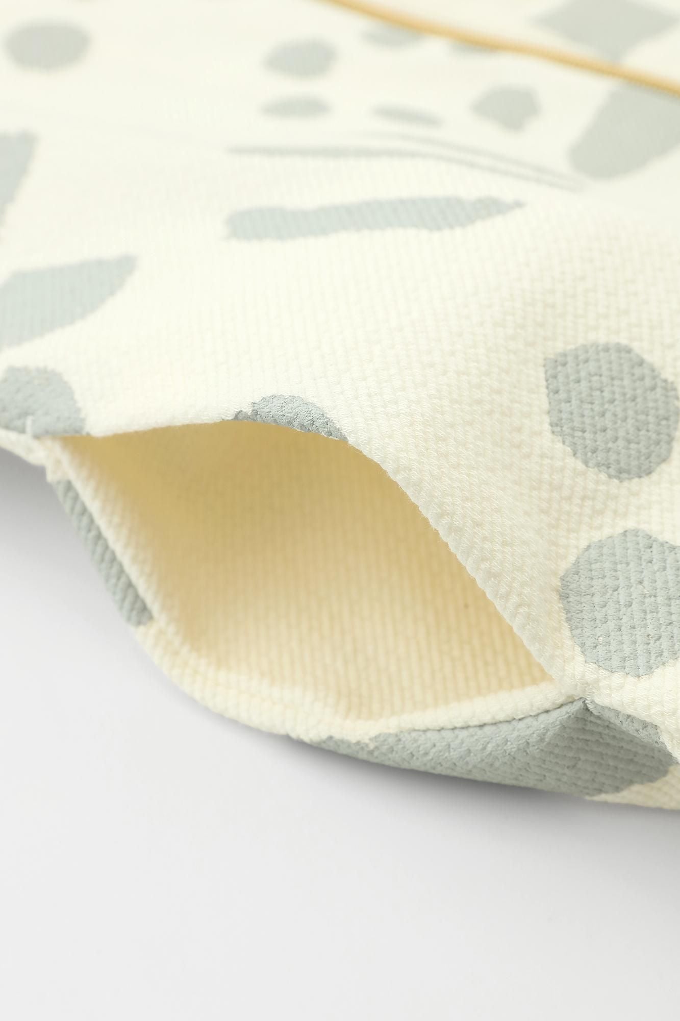 Puckered Jacquard H.W.S ZIP UP Blouson / Spring Buds Sunny Ivory