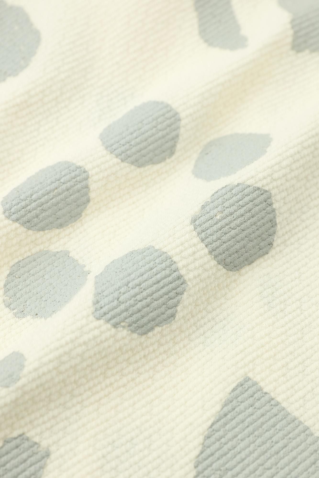 Puckered Jacquard H.W.S ZIP UP Blouson / Spring Buds Sunny Ivory