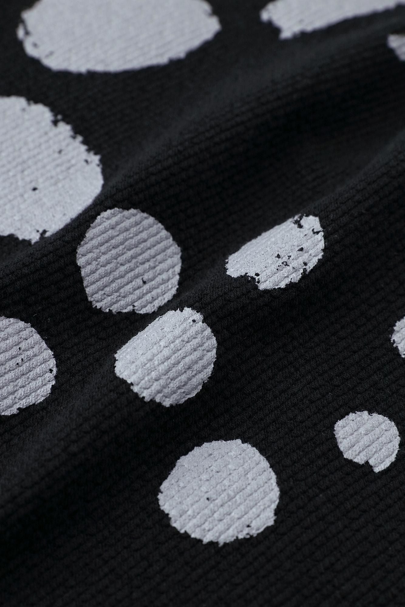 Puckered Jacquard H.W.S ZIP UP Blouson / Spring Buds Sunny Black