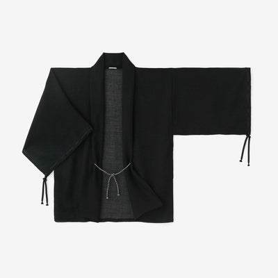 梳毛（そもう） 紗（しゃ） 宮中袖（きゅうちゅうそで） 短衣（たんい） 単（ひとえ）／濡羽色（ぬればいろ）