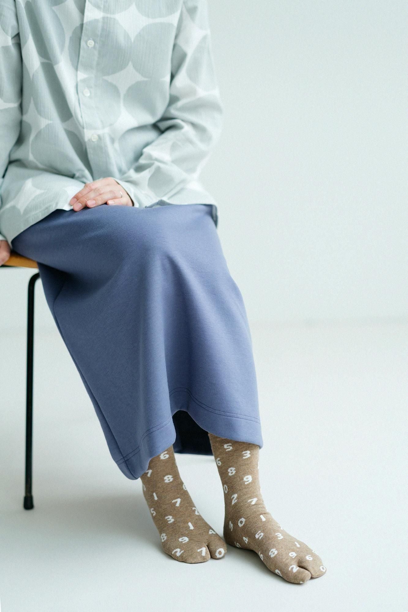 【net限定40%OFF】エコな足袋下（普通丈）／SO-SU-U 杢枯茶（もくかれちゃ）【女性用】